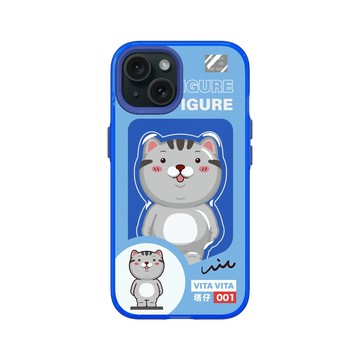 iPhone 15 Clear 激光藍 - VITA VITA．塔仔是隻貓 - 還缺這隻大公仔