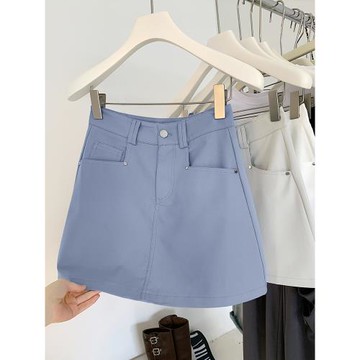 流行a字短裙女2025秋季新款高級感氣質時尚高腰顯瘦簡約半身裙子