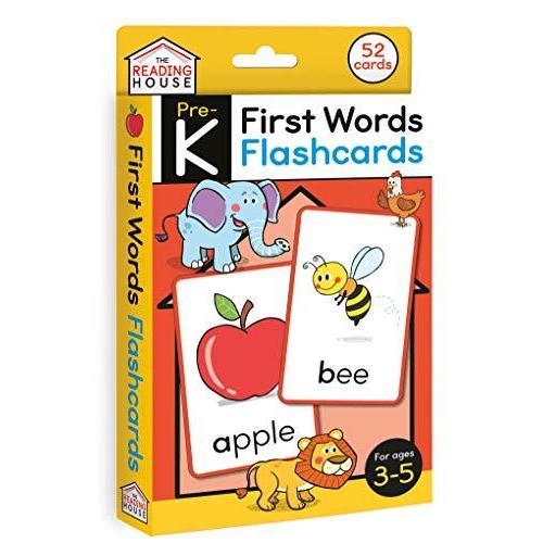 First Words Flashcards: Flash Cards for Preschool and Pre-K, Age 3-5, Learn