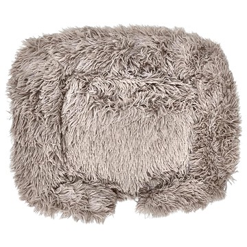 柔軟寵物毛絨床  M  米棕色  1個