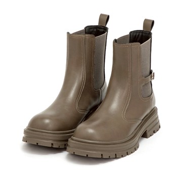 D+AF 百搭氣場小釦環切爾西短靴