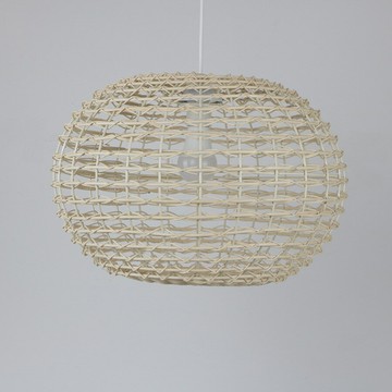 ??快速出貨?? 附發票 木羊民宿禪意中式田園創意藤藝藤編燈罩臥室陽臺餐廳竹編竹藝吊燈