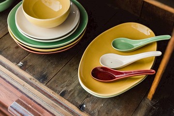 KOGA 許家陶器品 陶質湯匙 (協興紅)