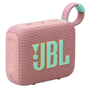 JBL GO 4 可攜式防水藍牙喇叭 JBL Pro Sound 音效 強勁低音 播放時間長達 7 小時 支持多喇叭連接 再生材質  粉紅色