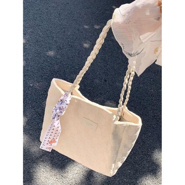 大容量託特包包女 通懃腋下包 百搭包 肩背包 韓國小衆包秋冬新款大容量包包女休閒百搭帆布單肩包高級質感上課通勤托特包