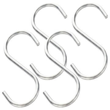 米諾諾 鋁S鈎 多用途掛鉤  銀色 S鈎  4個