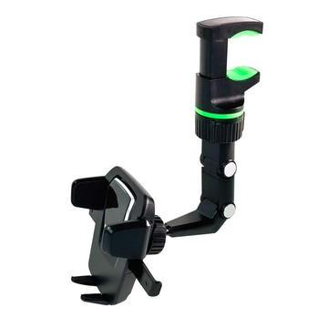 百貨King 後視鏡汽車導航架 可調式 360度旋轉  黑色  1個