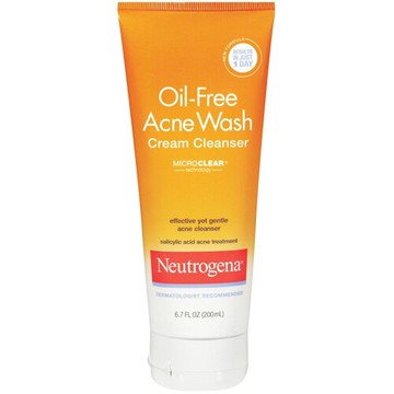 Neutrogena Oil Free Acne Wash Cream Cleanser 6.7 fl oz