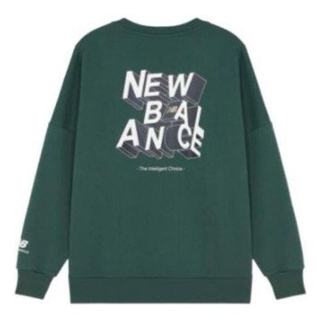 New Balance 3D Logo Sweatshirt 'Dark Green'