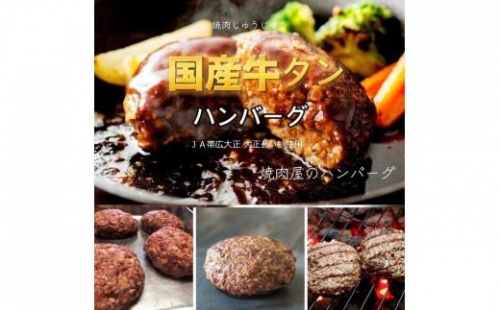 国産牛タンハンバーグ(大正長いも入)180g×10枚入