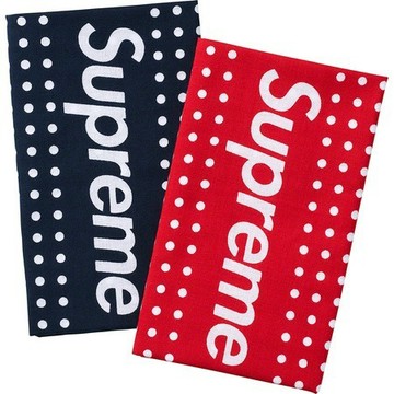 Supreme TENUGUI TOWEL 絲巾 兩入 深藍 紅 SUP-313 [台灣現貨]