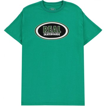 REAL SKATEBOARDS 51021130AC OVAL LOGO TEE 短T (綠色)