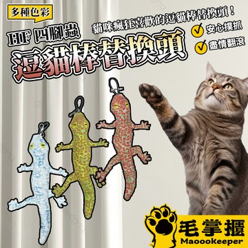 HF逗貓棒替換頭 仿真 蜥蜴替換頭 仿真 壁虎 貓咪 自嗨 解悶 逗貓棒 互動 耐咬貓 玩具 毛掌櫃寵物