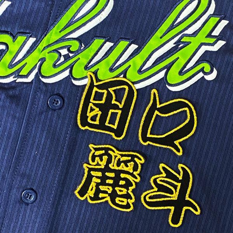 ☆送料無料☆東京 ヤクルト スワローズ 田口麗斗 勘亭流 名前 刺繍 
