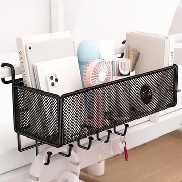 收納籃床頭置物架大學生宿舍好物必備神器女寢室上下鋪床邊床上收納掛籃
