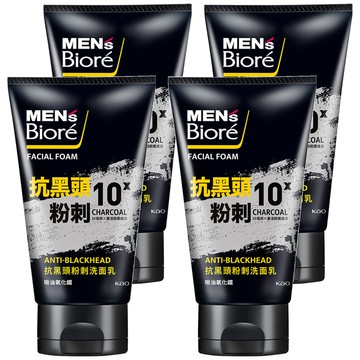 MEN's Biore 抗黑頭粉刺洗面乳  100g  4條