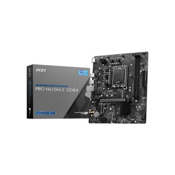 【MSI 微星】PRO H610M-S D4 主機板｜入門文書機專用｜簡易組裝推薦