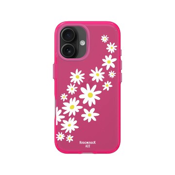 iPhone 16 Clear 粉漾桃 - Knock Knock A2Z - 雛菊溜滑梯