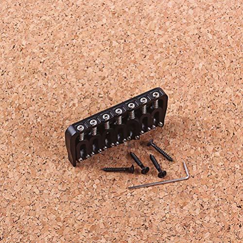 ARTIBETTER Guitar Bridge Set Bass Bridge String Lock String Guitar Saddle Bridge Top Load Guitar Tailpiece for Guitar Musical Instrument Bass