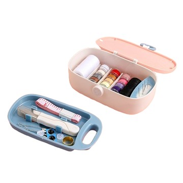 Rediello 家用圓形針線盒組  粉色  1組