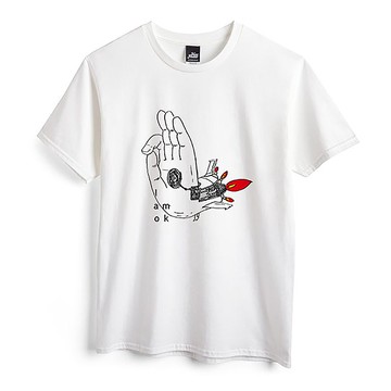 I am OK - 中性版T恤 - 白