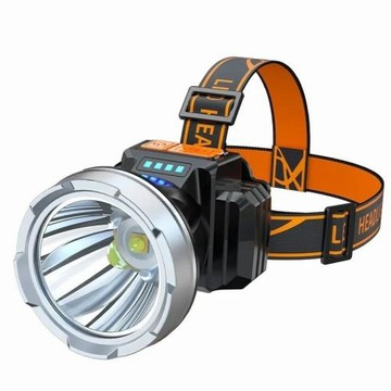 LED頭燈強光充電夜釣魚戶外趕海手電筒超亮遠射