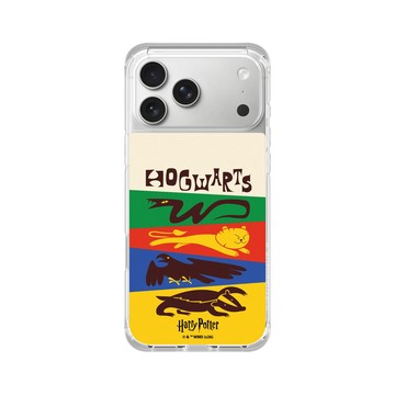 iPhone 17 Pro Max ClearX (MagSafe 兼容) 晶透白 - 哈利波特 Harry Potter - 哈利波特-學院徽章風格