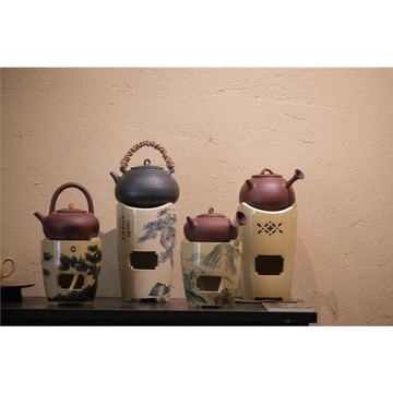 東門茶事【溪元】見山清風 | 便攜爐式組 酒精和炭兩用碳爐景德鎮