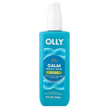 OLLY, Calm, Vitamin-Infused Body Serum, Comforting Eucalyptus Amber, 8 fl oz (236 ml)