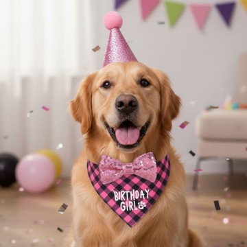 🐕‍🦺 隔日到貨 🐈‍⬛ 寵物生日派對套組 亮片派對帽 毛孩佈置 狗狗生日佈置 貓咪生日佈置 寵物生日佈置 毛孩生日佈置