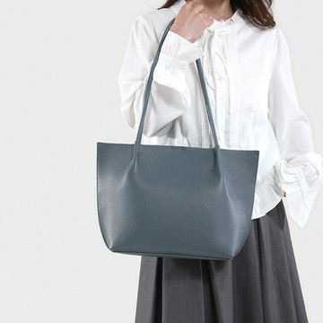 白溝真皮女包電腦包韓版時尚休閑簡約托特包2025新款百搭女單肩包 鑫弘-素時衣櫥