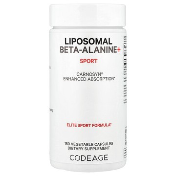 Codeage, 脂質體 β-丙氨酸+，Centurion、CarnoSyn，加強吸收，533 毫克，180 粒膠囊