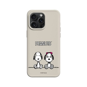 iPhone 15 Pro Max SolidX 貝殼灰 - 史努比 Snoopy - With Belle