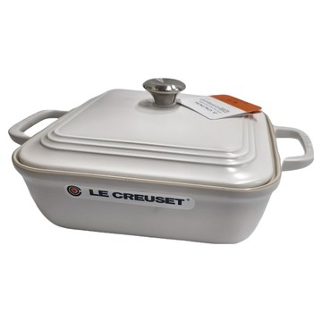 LE CREUSET 舊金山系列方形烤盤 附蓋  23cm 瓷器烤盤  1個