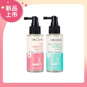 St.Clare聖克萊爾 高機能(豐盈健髮精華100ml+頭皮調理噴霧100ml)