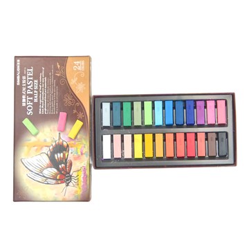 SIMBALION 雄獅 HSP 雄獅軟式短支粉彩  24色  1盒