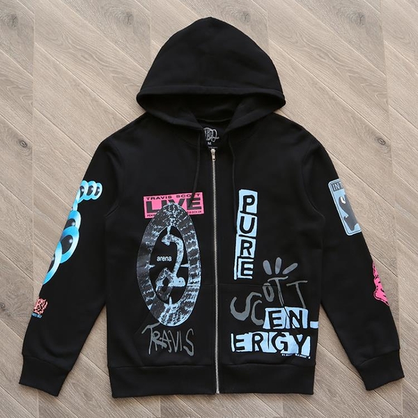 長T】Travis Scott O2 Pure Zip Up Hoodie Cactus Jack 男女拉鍊衛衣  