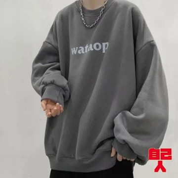 【自己人】『熱賣中』寬鬆百搭衣服 圓領衛衣 韓版潮流ins港風 春秋款潮牌 情侶裝 長袖 男裝 穿搭必備 BK104