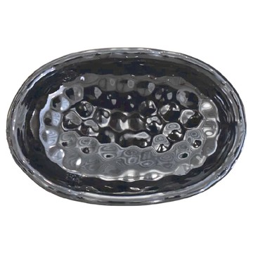 萬古燒耐熱烤皿 日本製 13 x 2cm 300ml  黑色  1個