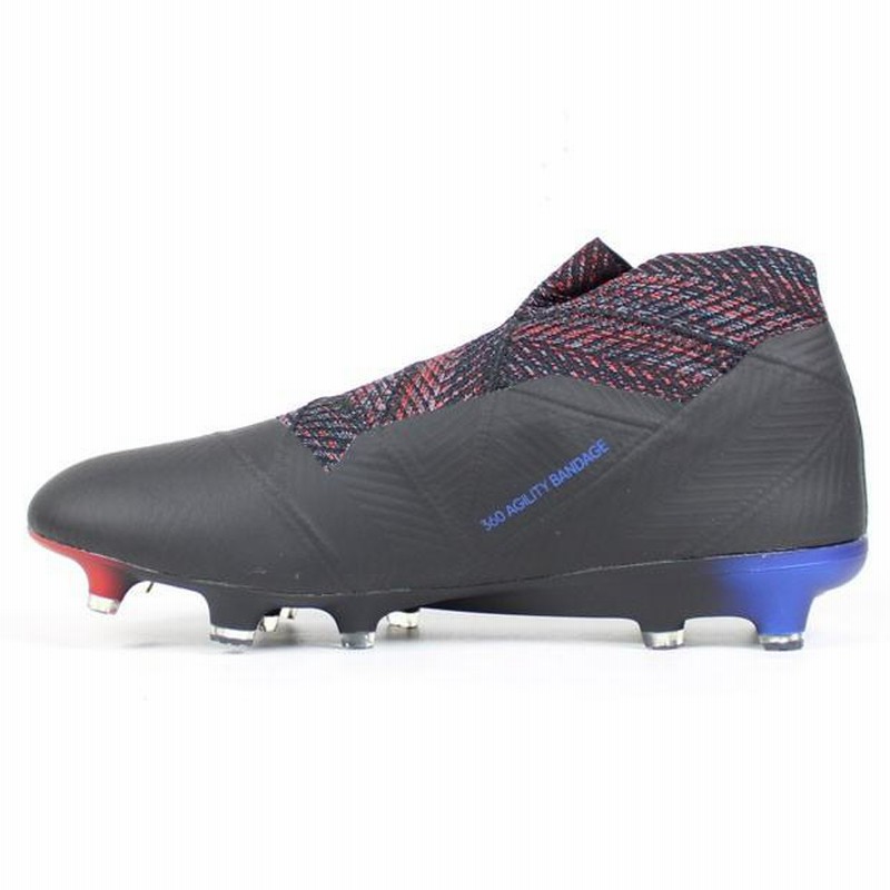 adidas ネメシスFG ブラック レースレス ネメシス 18+ FG/AG コアブラック×コアブラック 【adidas