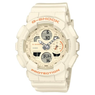 CASIO卡西歐 GMA-S140-7A 啞光橙色時尚腕錶 象牙色 45.9mm｜樂天全館特惠中★指定刷卡回饋10%