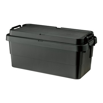 日本RISU TRUNK CARGO 掀蓋式耐壓收納箱(深型)-70L-炭黑