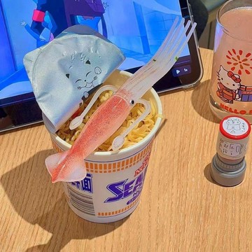 桃園出貨✨魷魚叉子日清章魚造型趣味餐叉甜點叉仿真烏賊泡麪叉創意搞怪餐具