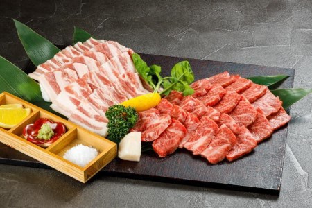 わさびで食べる能登の焼肉セット プレミアム(300g×2) [てらおか風舎 石川県 志賀町 AA4223] 肉 牛肉 能登牛 焼肉セット 計600グラム