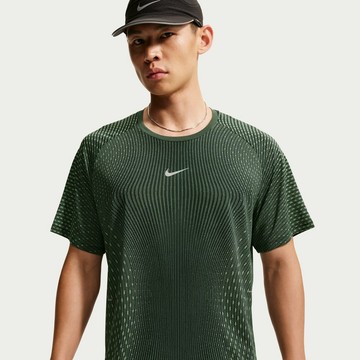 NIKE AS M NK AF STRIDE SS TOP 男跑步短袖 黑綠-IH0746010