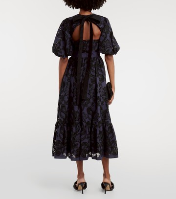 Erdem Puff-sleeve broderie anglaise dress