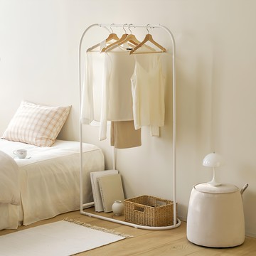 MAISON DE COMME MA 圓弧立式掛衣架  白色  800 x 400 x 1500mm