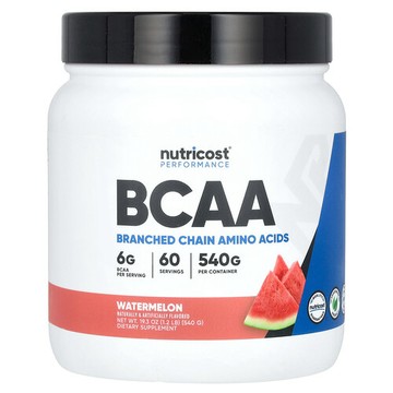 Nutricost, 運動表現，支鏈胺基酸，西瓜味，1.2 磅（540 克）