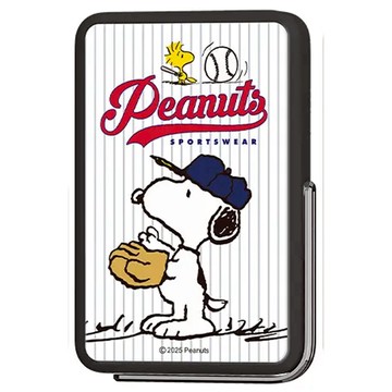 PEANUTS 史努比 側支架無線充行動電源 10000mAh  英雄白  PSN-151A
