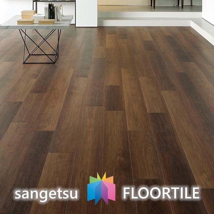 ウッド床材 木目 ブラックウォルナット WD1053 WD1054 サンゲツ フロアタイル ウッド SANGETSU FLOORTILE WOOD  通販 LINEポイント最大0.5%GET LINEショッピング